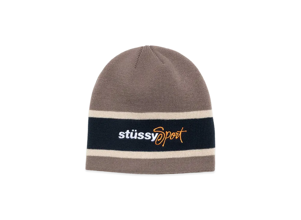 Stussy Sport Stripe Skullcap "Sand"