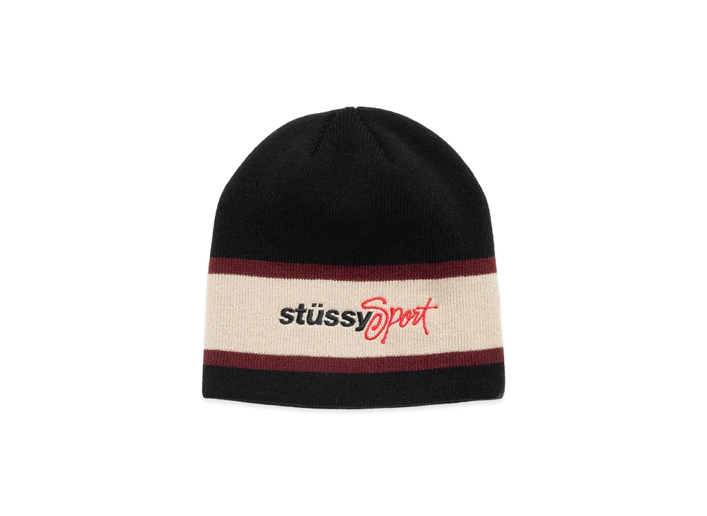 Stussy Sport Stripe Skullcap "Black"