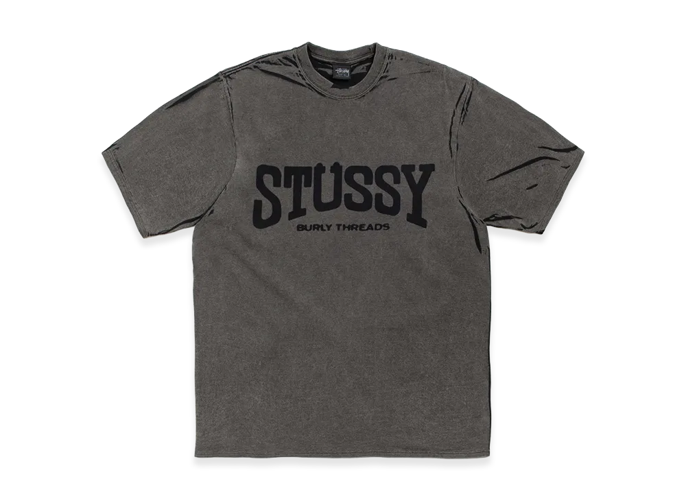 Stussy Burly Stone Washed Tee "Black"