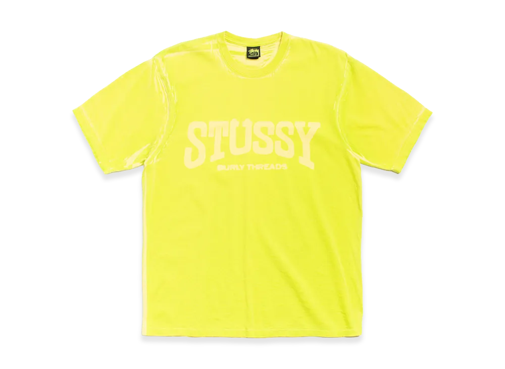 Stussy Burly Stone Washed Tee "Lemon"