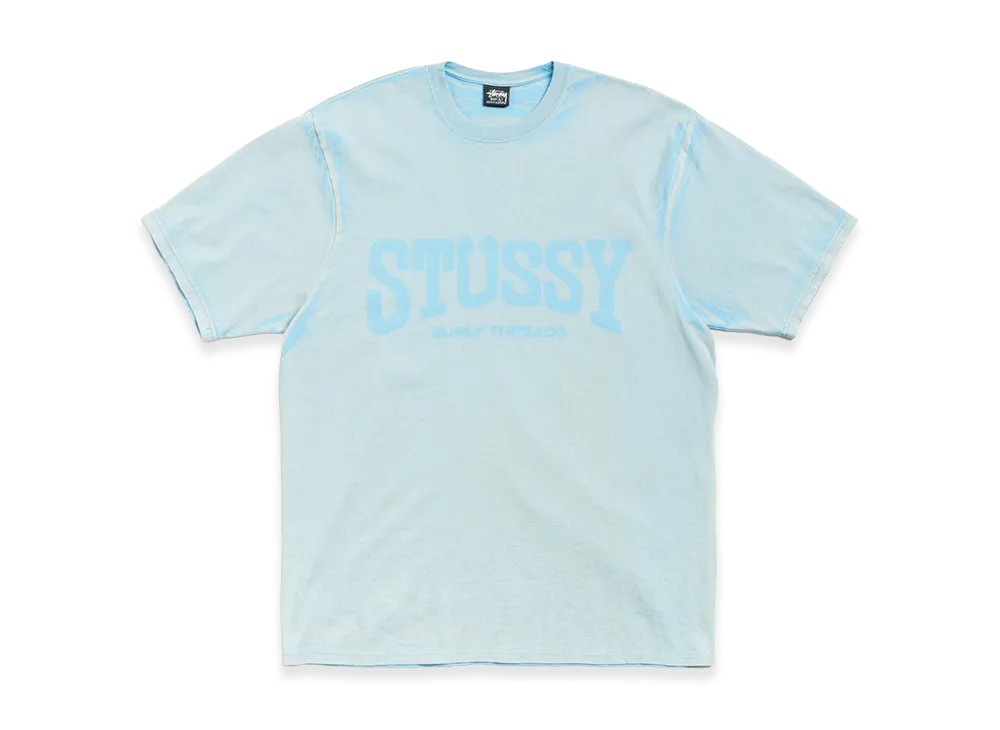 Stussy Burly Stone Washed Tee "Sky Blue"