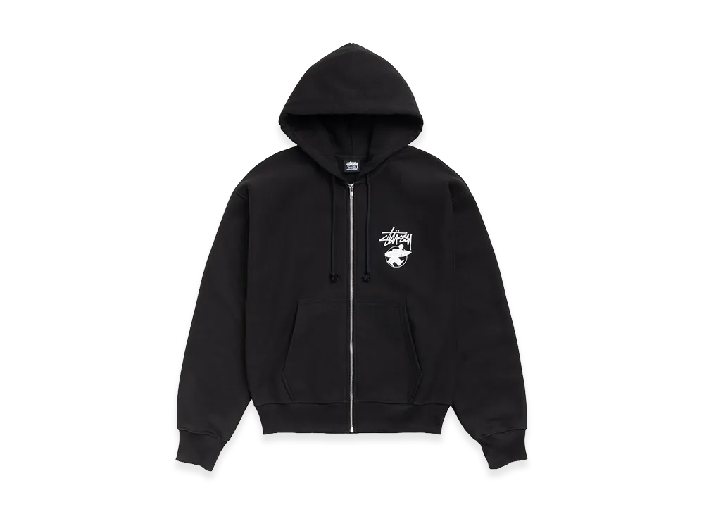 Stussy Long Haul Zip Hoodie "Black"