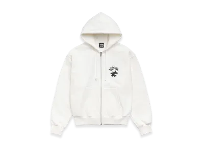 Stussy Long Haul Zip Hoodie "Off White"
