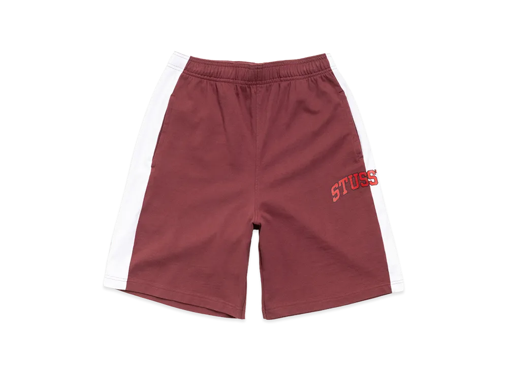 Stussy Stripe Jersey Short "Burgundy"