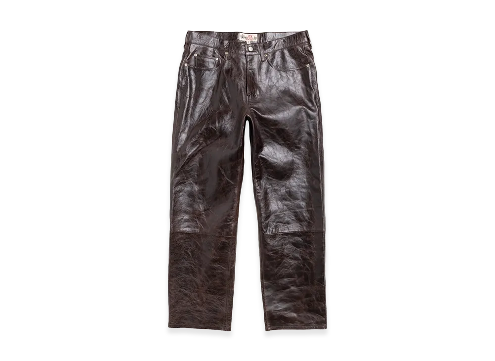 Stussy New Classic Pant Leather "Dark Brown"
