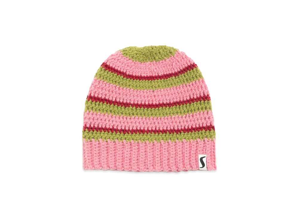 Stussy Stripe Knit Skullcap "Pink"