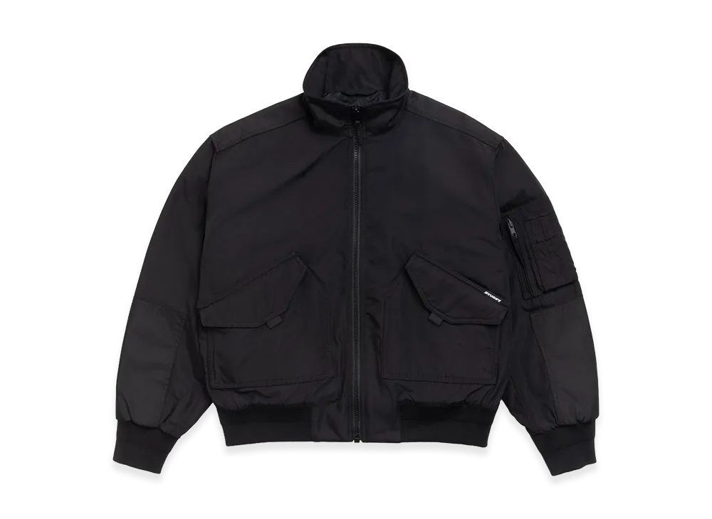 Stussy Mock Neck Flight Bomber "Black"