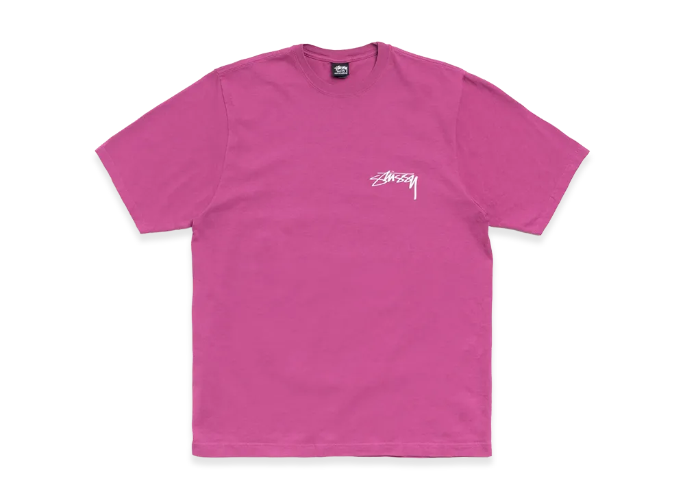 Stussy Skate Stack Tee Pigment Dyed "Berry"