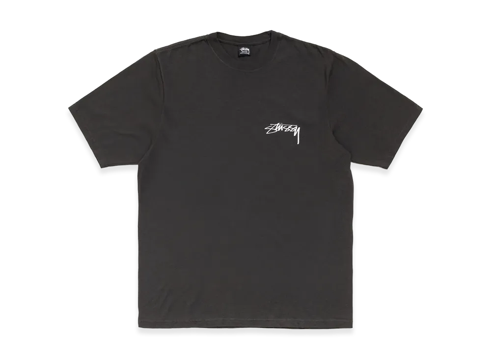 Stussy Skate Stack Tee Pigment Dyed "Faded Black"
