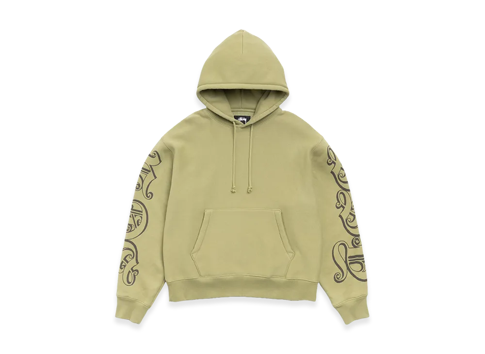 Stussy Motif Print Hoodie "Moss"