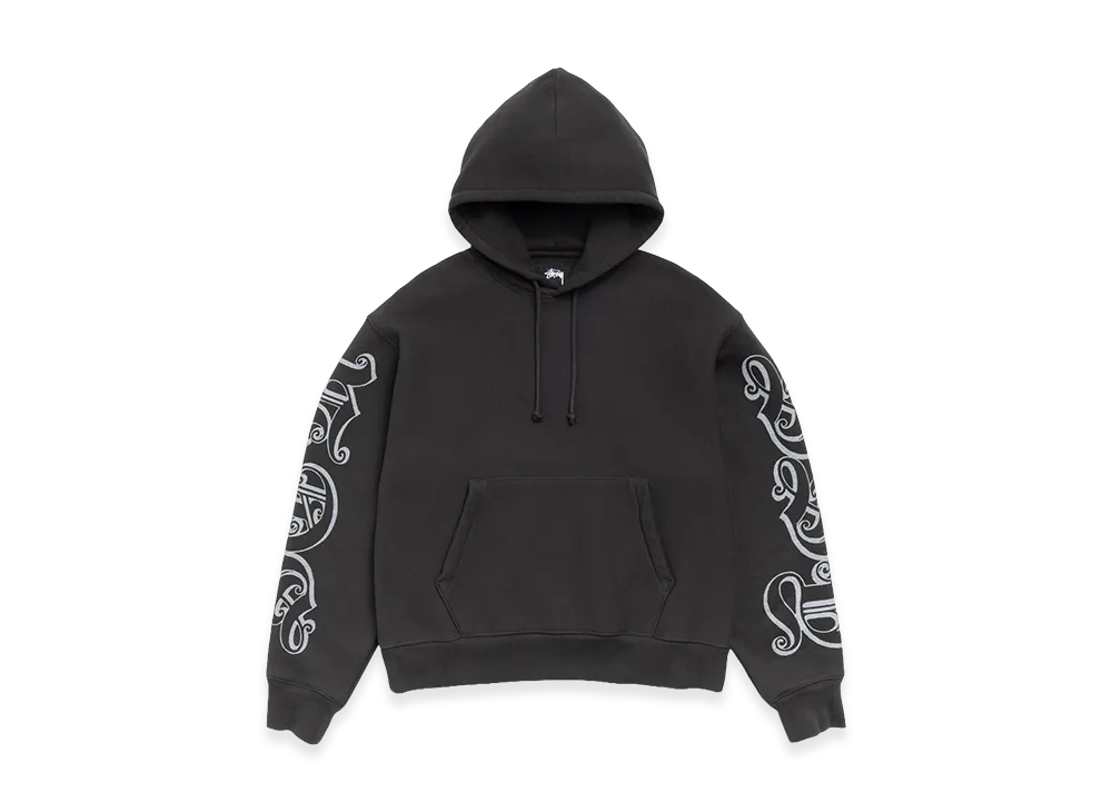 Stussy Motif Print Hoodie "Black"
