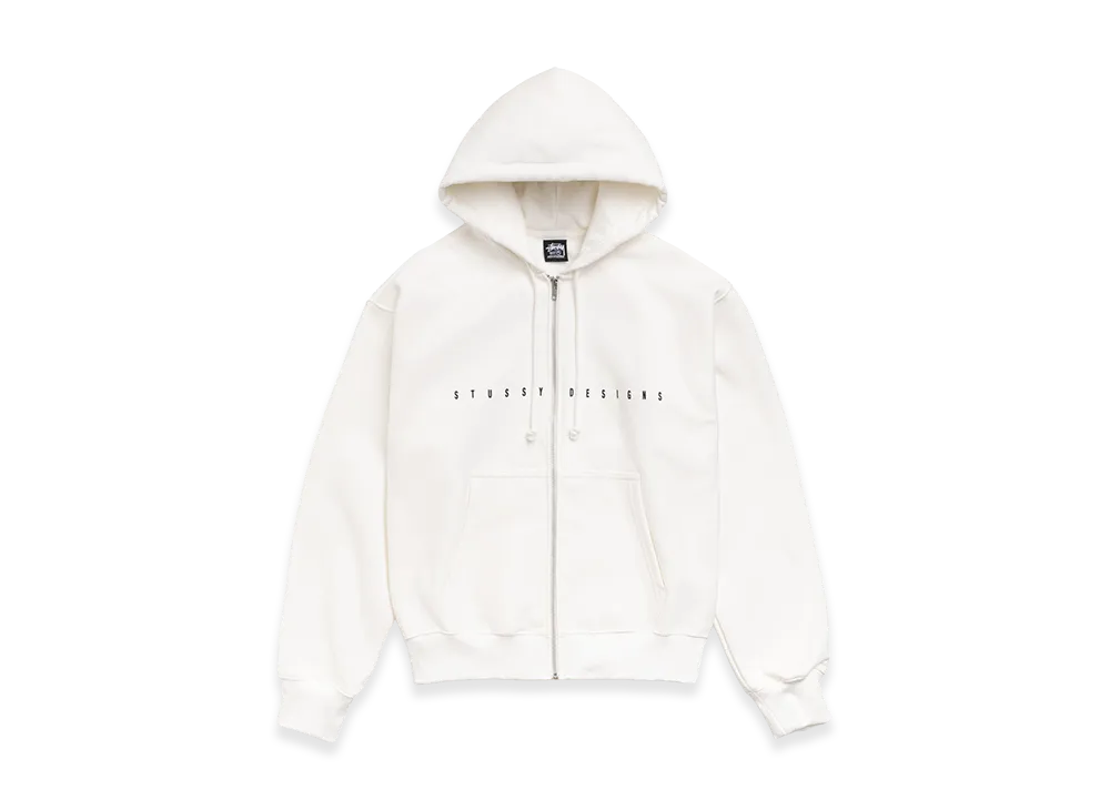 Stussy S Box Zip Hoodie "Off White"