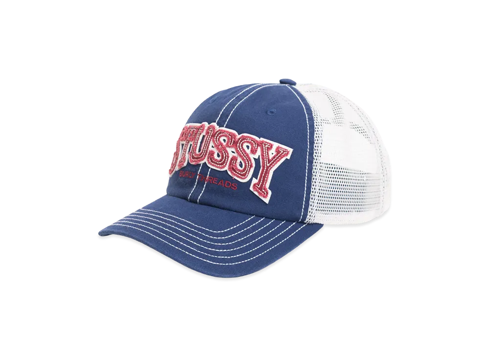 Stussy Mid-Depth Burly Threads Trucker "Navy"