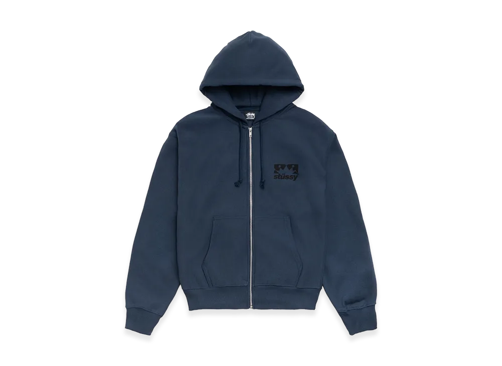 Stussy Box Crown Zip Hoodie "Navy"