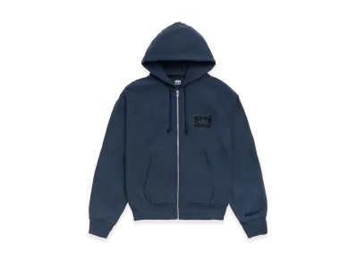 Stussy Box Crown Zip Hoodie "Navy"