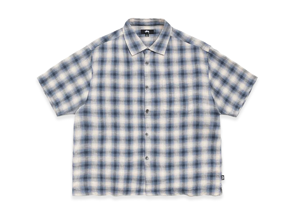 Stussy Liam SS Plaid Shirt "Blue"