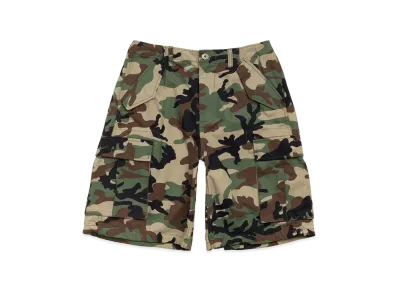 Stussy Cargo Short Ripstop "Woodland Camo"