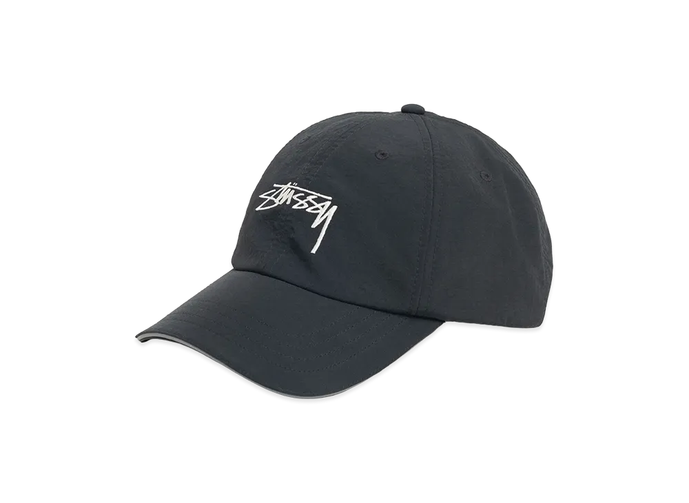 Stussy Low Profile Smooth Stock Strapback "Black"