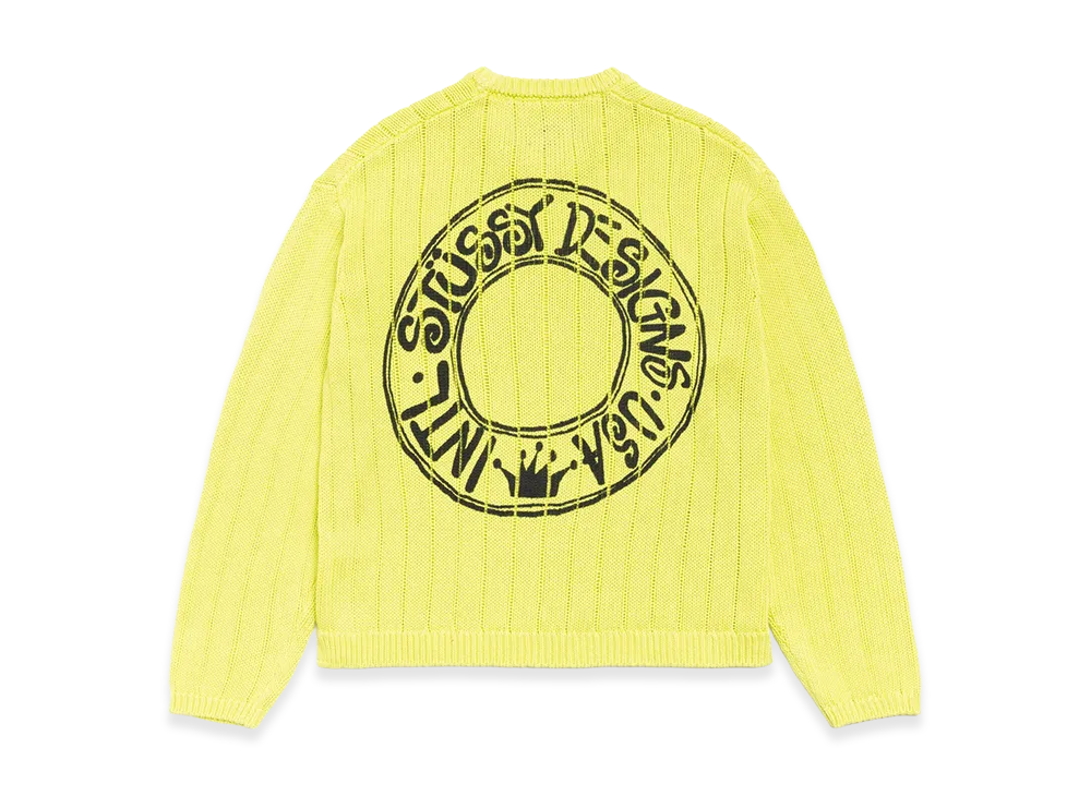 Stussy Buana Logo Sweater "Lime"