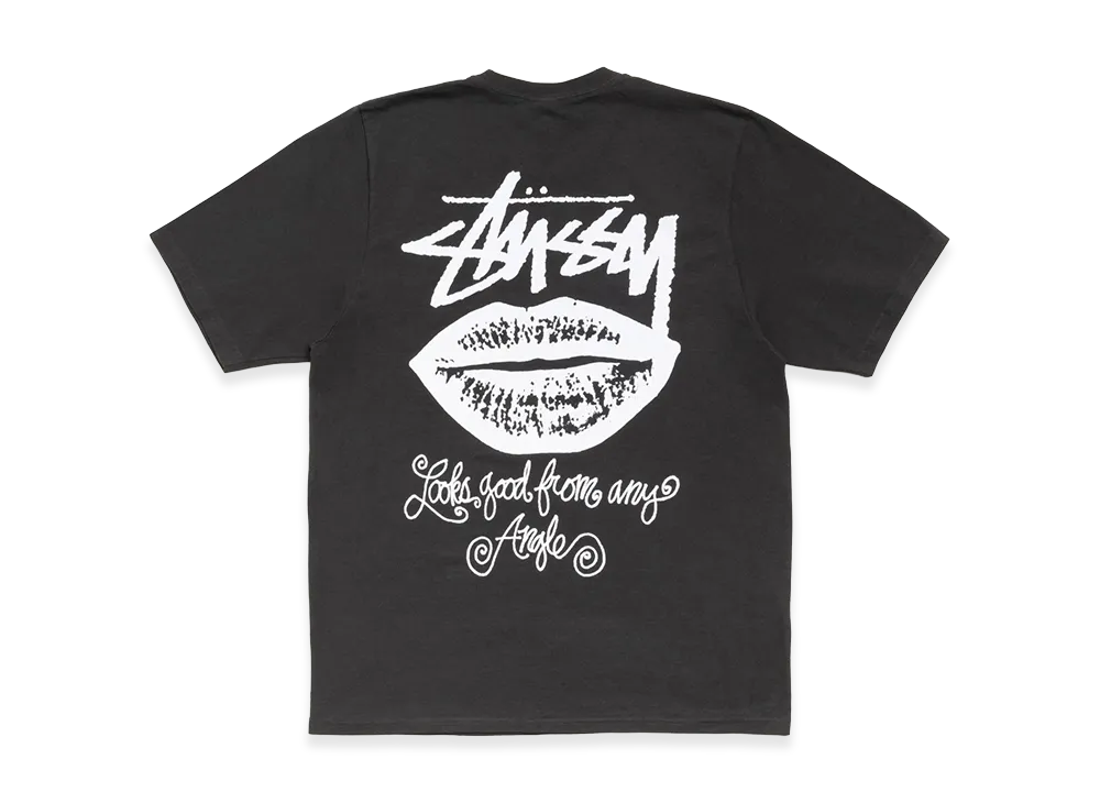 Stussy Any Angle Tee Pigment Dyed "Faded Black"