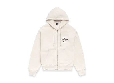 Stussy Surf Size Zip Hoodie "Bone"