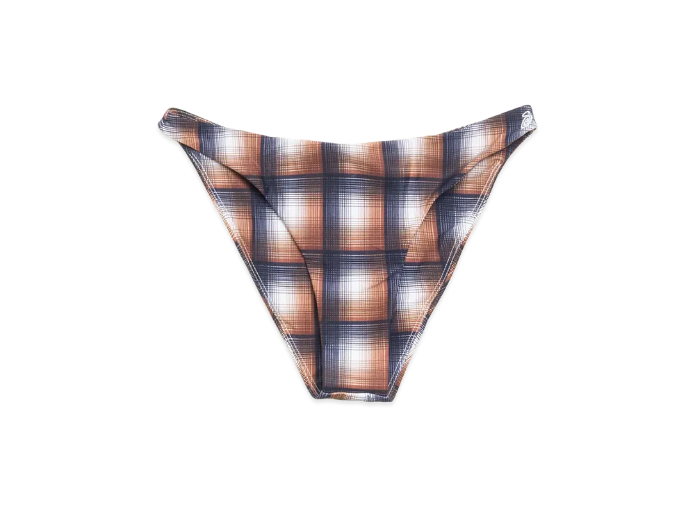Stussy Women's Bikini Bottom "Brown Plaid"