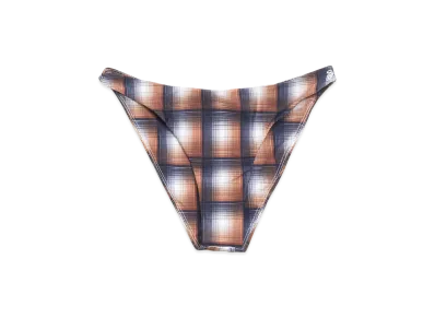 Stussy Women's Bikini Bottom "Brown Plaid"