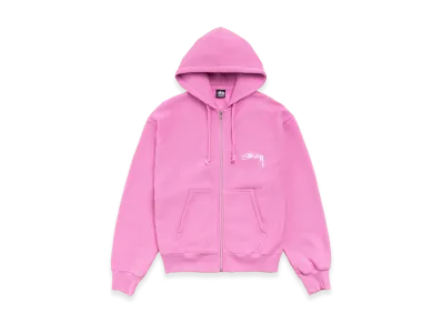 Stussy Skate Stack Gar. Dyed Zip Hood "Pink"