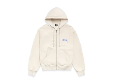 Stussy Skate Stack Gar. Dyed Zip Hood "Bone"