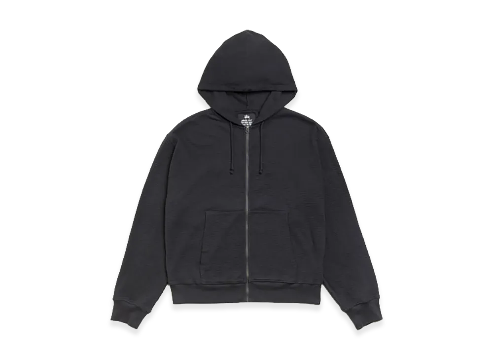 Stussy Lightweight Thermal Hoodie "Faded Black"
