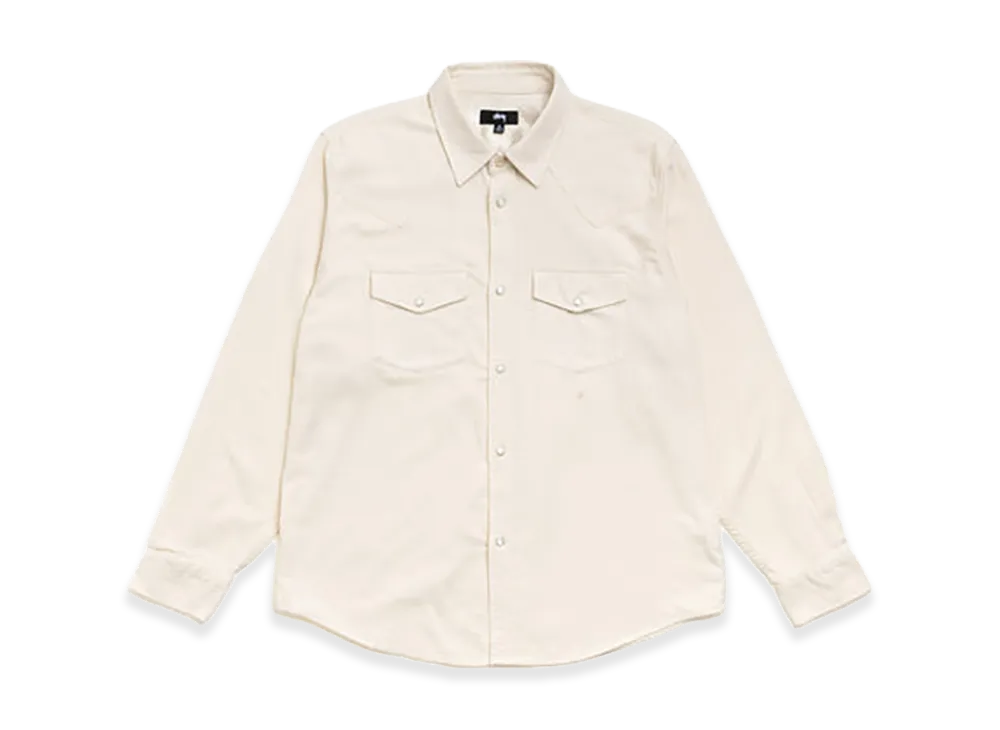 Stussy Cotton Silk Western Shirt "Off White"