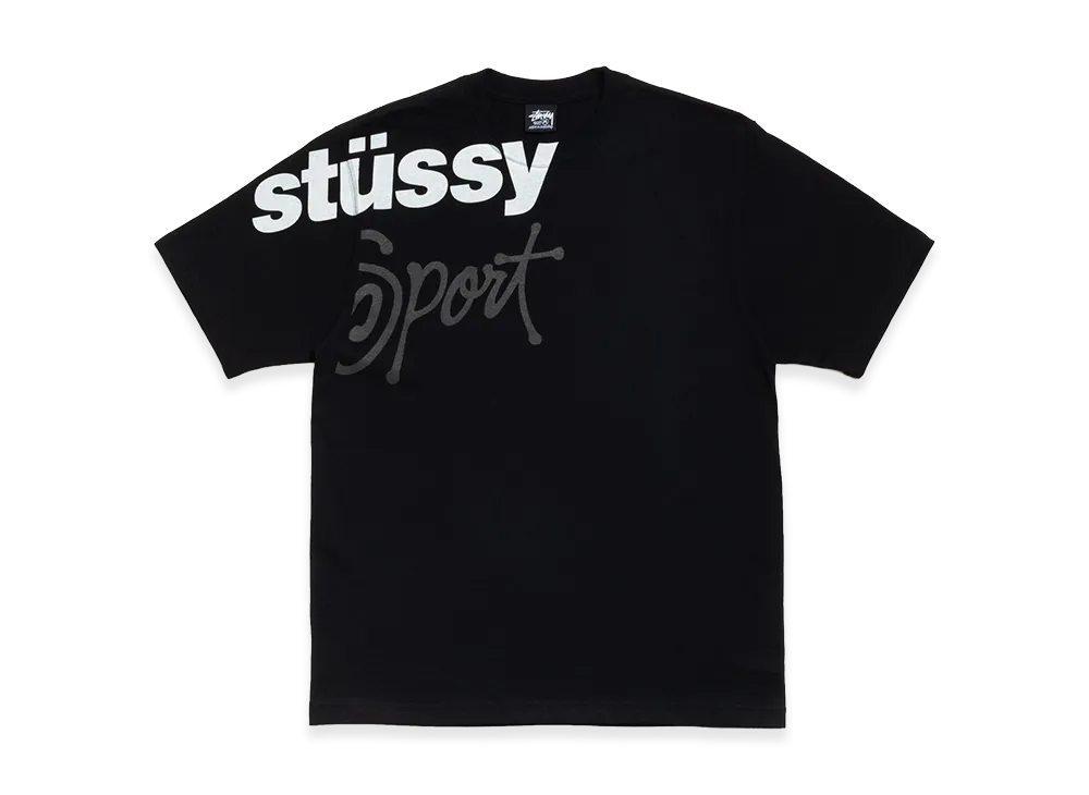 Stussy Sport Stone Washed Tee "Black"