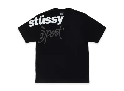 Stussy Sport Stone Washed Tee "Black"