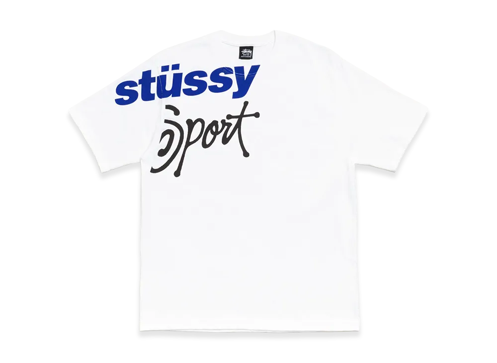 Stussy Sport Stone Washed Tee "White"