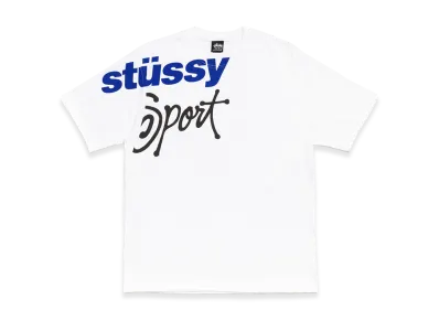 Stussy Sport Stone Washed Tee "White"