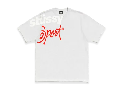 Stussy Sport Stone Washed Tee "Ash Heather"