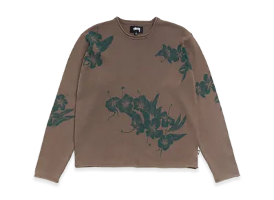 Stussy Floral Roll Neck Sweater "Brown"