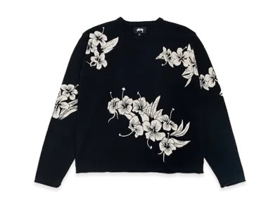 Stussy Floral Roll Neck Sweater "Black"