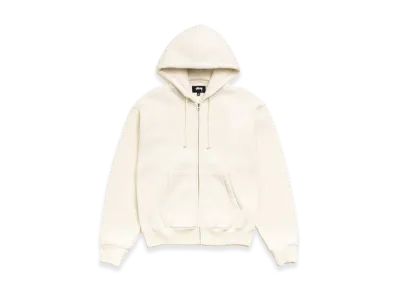 Stussy Cursive Applique Zip Hoodie "Natural"
