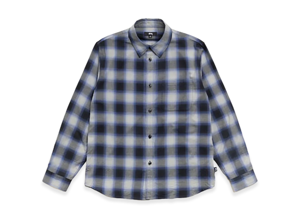 Stussy Beach Ombre Plaid Shirt "Black"