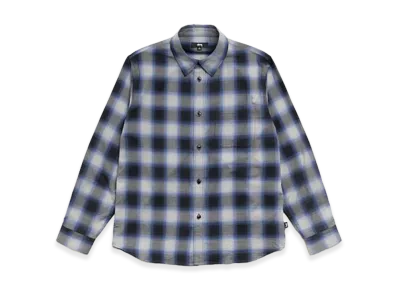 Stussy Beach Ombre Plaid Shirt "Black"