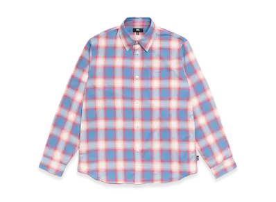 Stussy Beach Ombre Plaid Shirt "Blue"