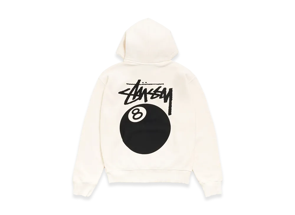 Stussy 8 Ball Hoodie Garment Dyed "Bone"