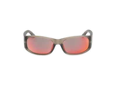 Stussy Mikey Polarized Sunglasses "Frost Smoke/Polarized Red Lens"