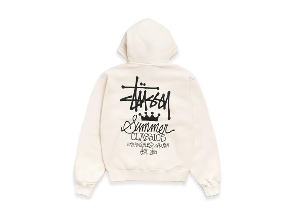 Stussy Summer Classics Hoodie Garment Dyed "Bone"
