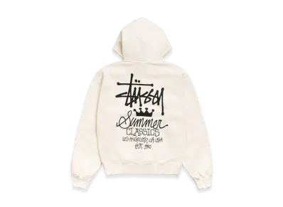 Stussy Summer Classics Hoodie Garment Dyed "Bone"