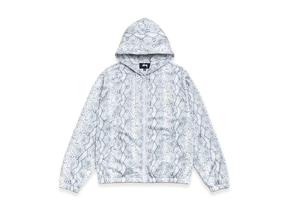 Stussy Athletic Mesh Zip Hoodie "Snake"