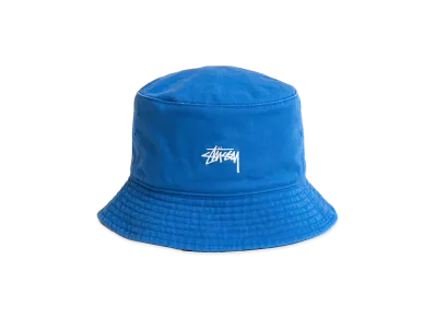Stussy Reversible Stock Bucket Hat "Royal/Leopard"