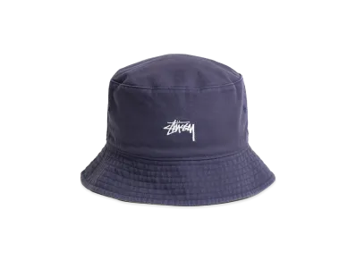 Stussy Reversible Stock Bucket Hat "Navy/Stone"