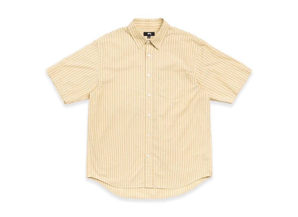 Stussy Standard Ss Shirt "Yellow Stripe"